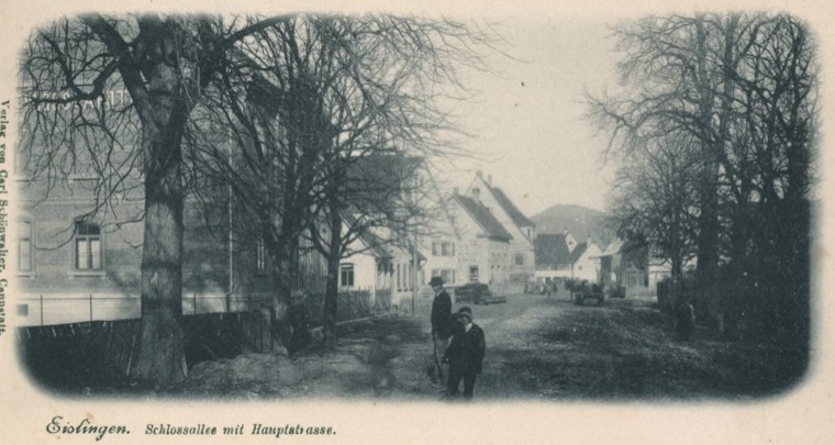 Schloss-Apotheke und Umgebung um 1910